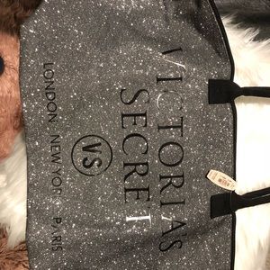 Sparkly Victoria’s Secret duffel bag!